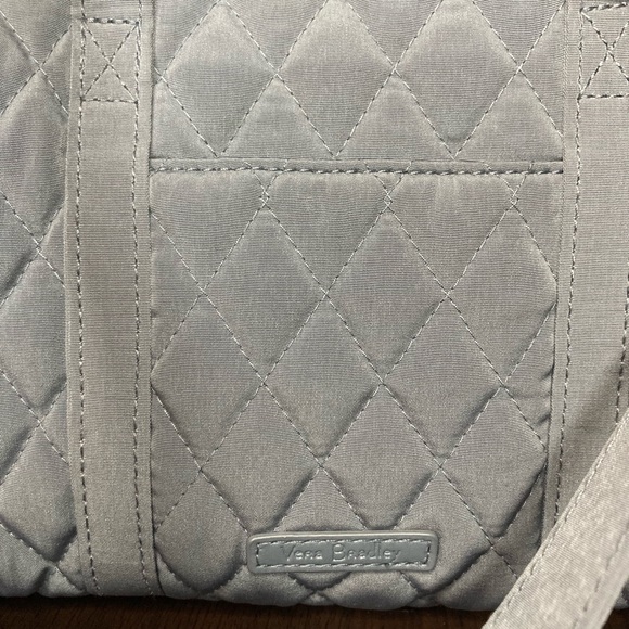 Vera Bradley Gray Quilted Crossbody Satchel - Picture 3 of 4